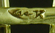 Close-up of Charles Keller makers mark. (CL9555)