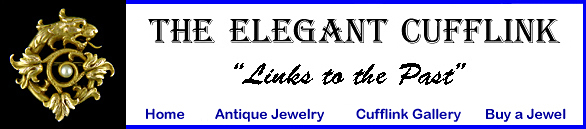 The Elegant Cufflink, your  Art Deco diamond cufflink experts. (J9087)